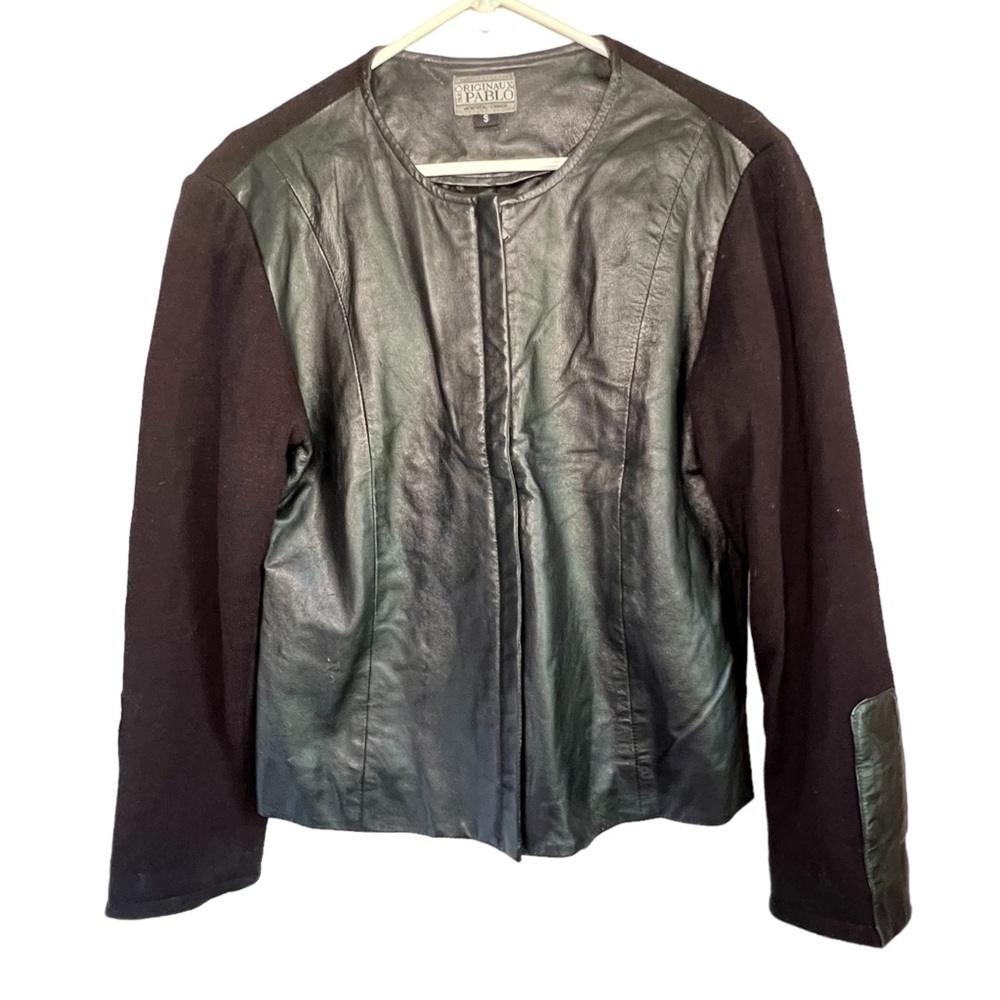 Vintage Originals Par Pablo Black Leather Jacket Size Small